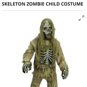 Skeleton zombie child costume
